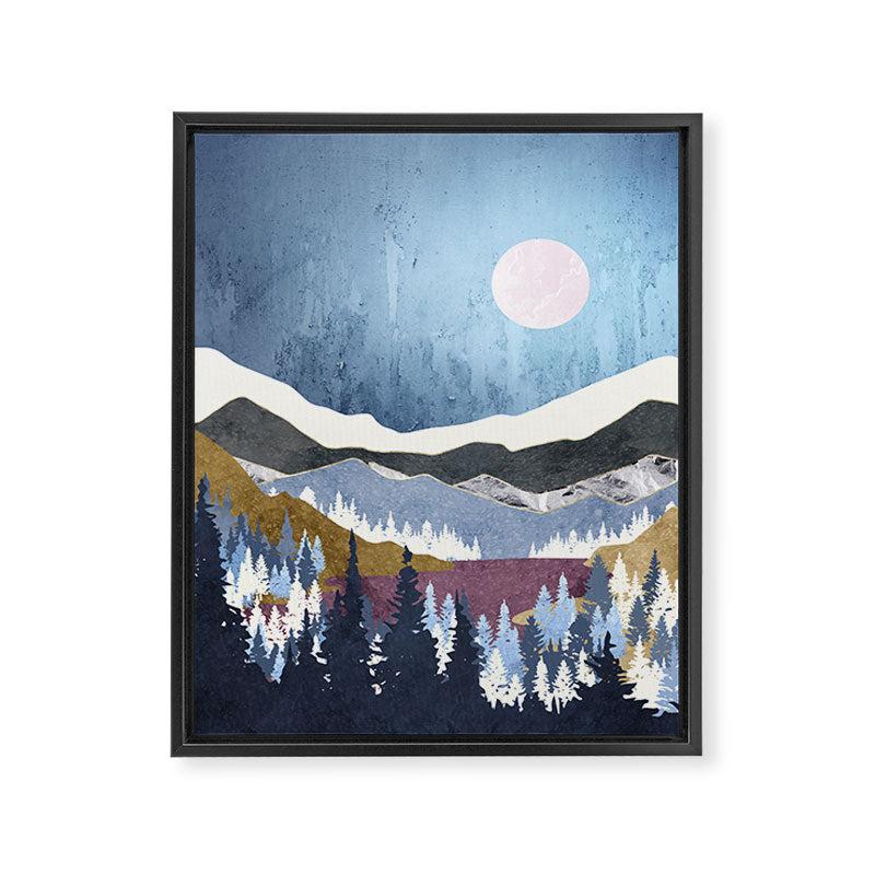 Blueberry Sky Framed Canvas Print Gallery Image 8