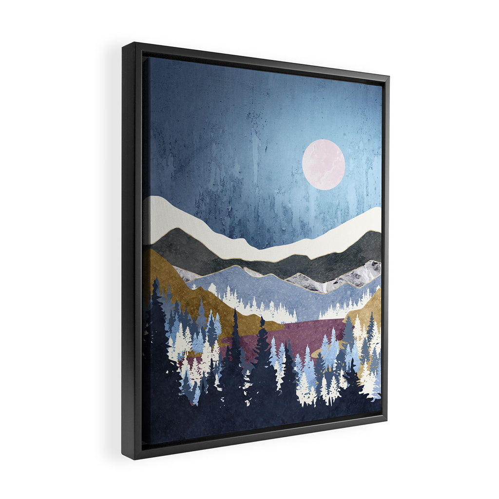 Blueberry Sky Framed Canvas Print Gallery Image 2