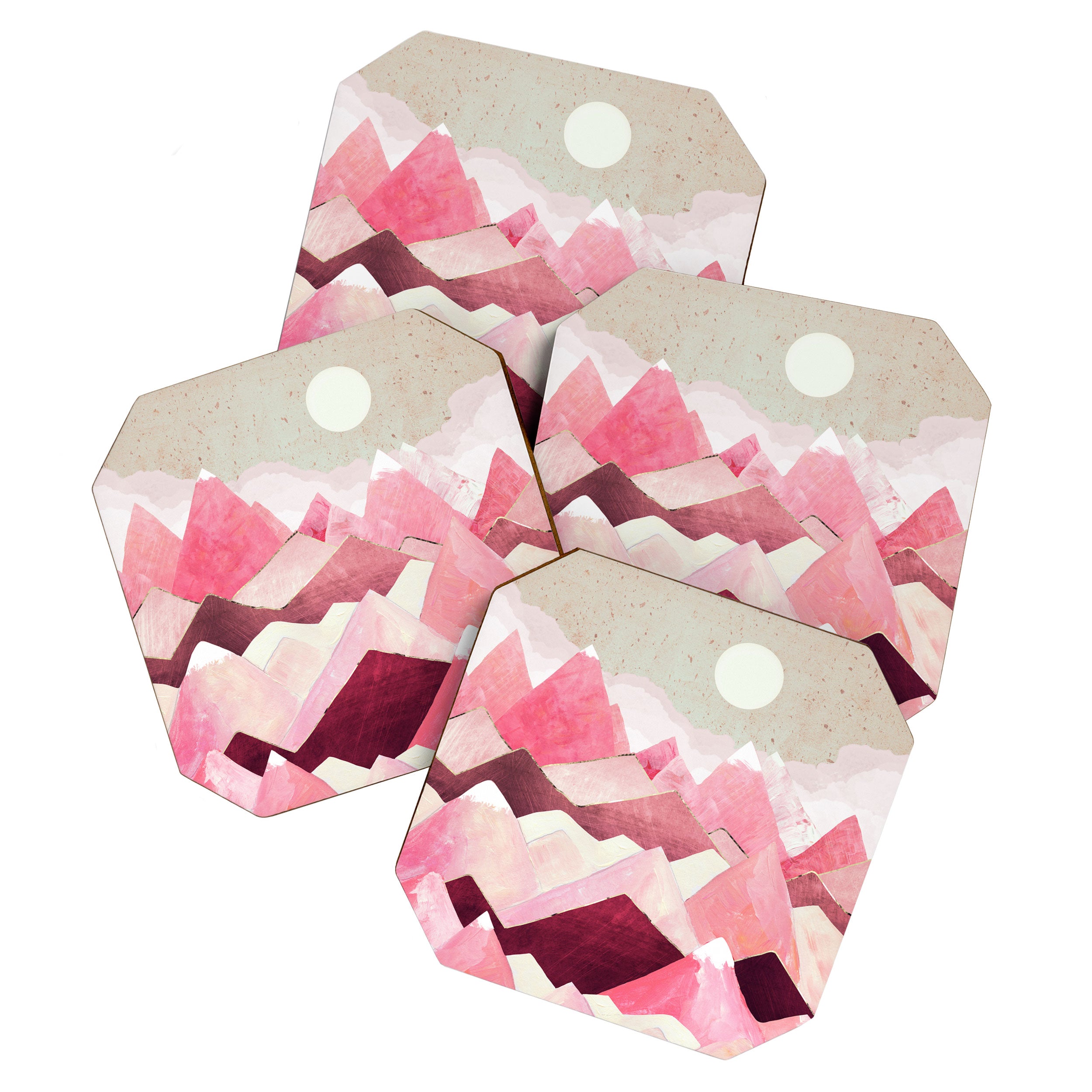 Blush Berry Peaks Coaster Gallery Image 1
