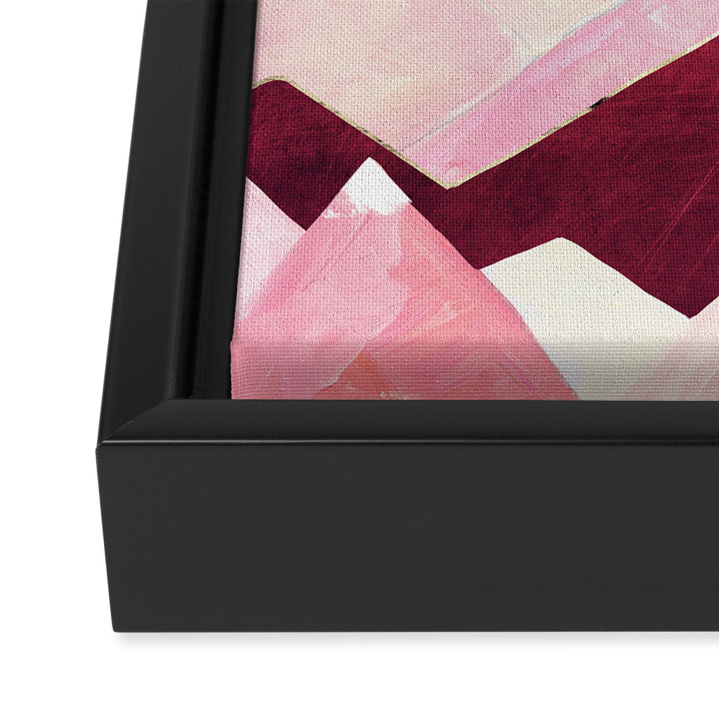 Blush Berry Peaks Framed Canvas Print Gallery Image 3