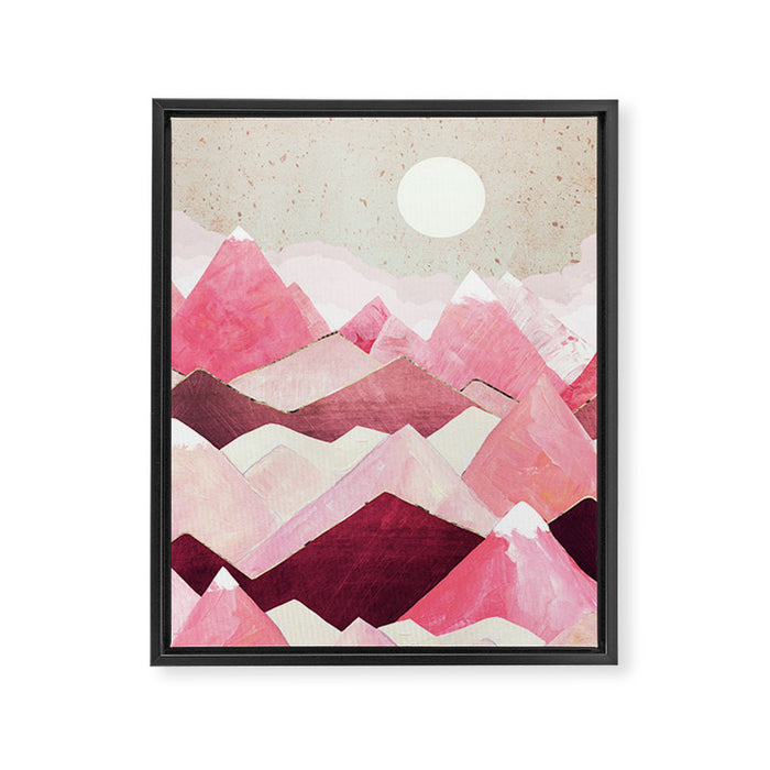 Blush Berry Peaks Framed Canvas Print Gallery Image 1