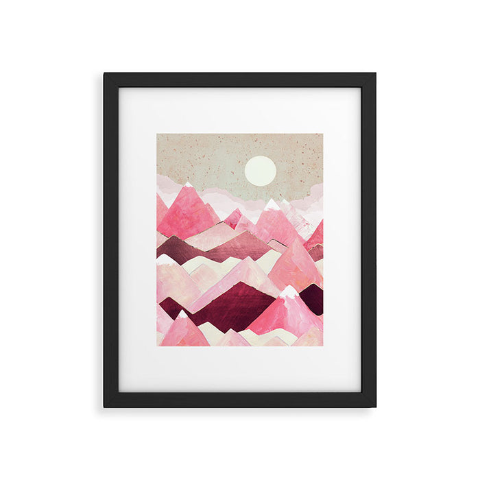 Blush Berry Peaks Framed Art Print Gallery Image 1