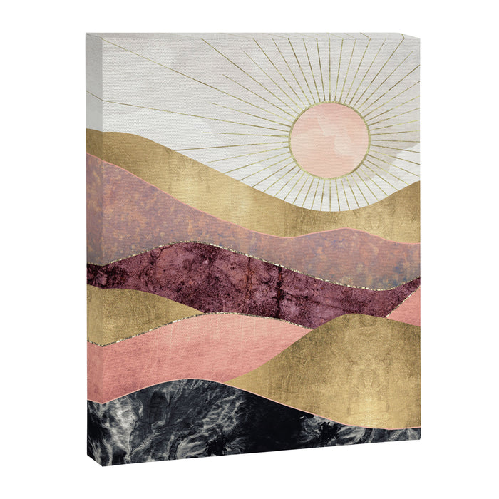 Blush Sun Canvas Print Gallery Image 1