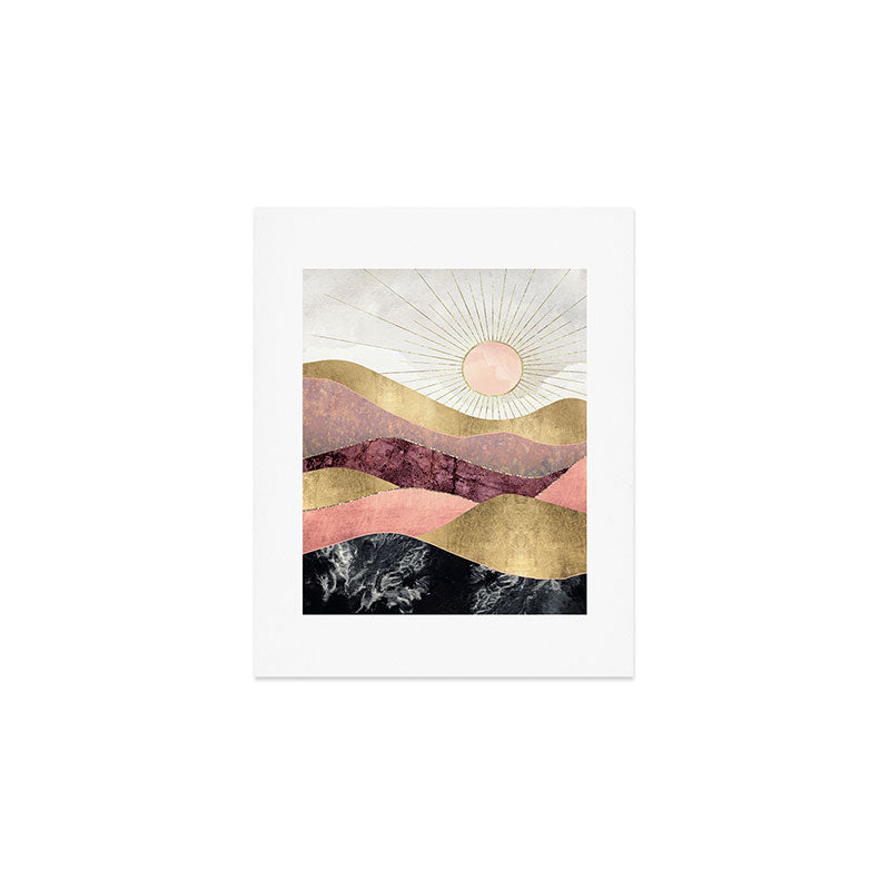 Blush Sun Art Print Gallery Image 1
