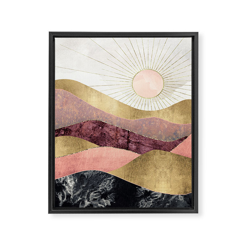 Blush Sun Framed Canvas Print Gallery Image 8