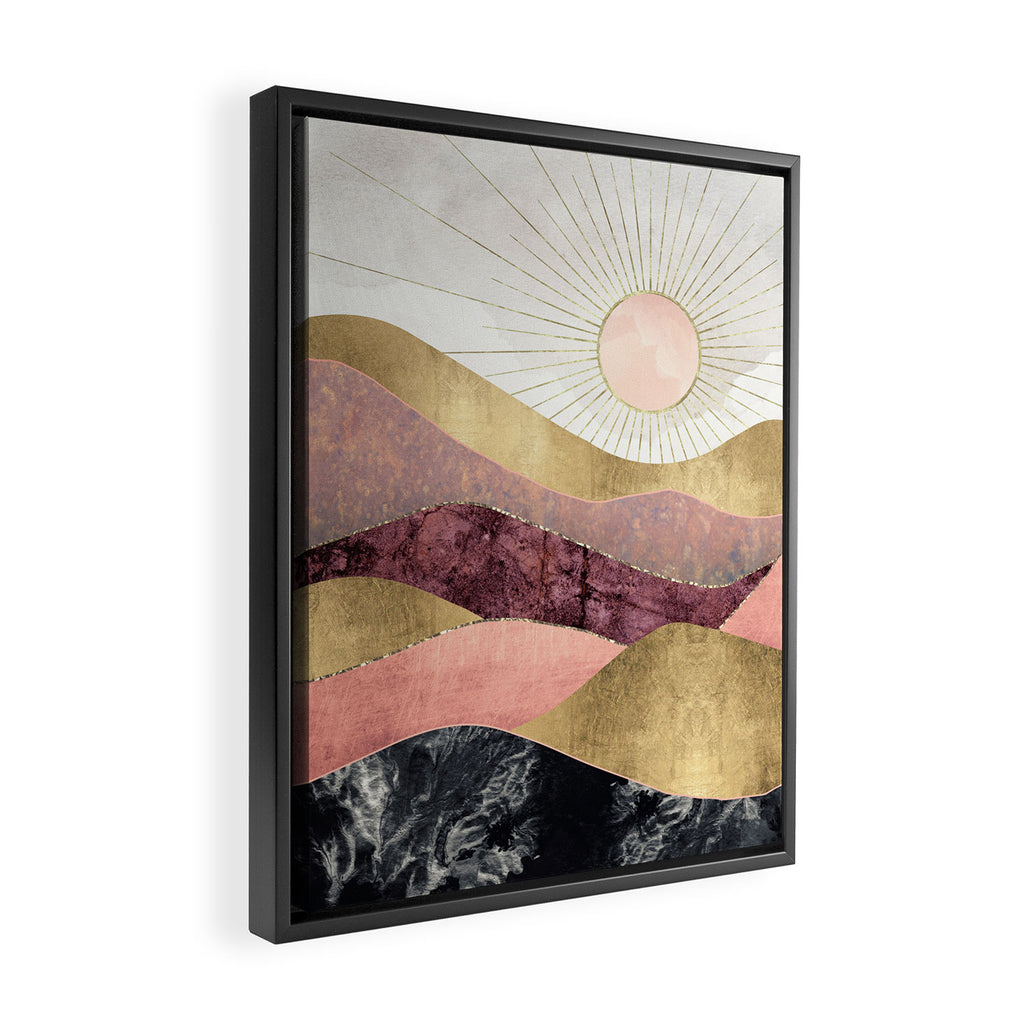 Blush Sun Framed Canvas Print Gallery Image 2