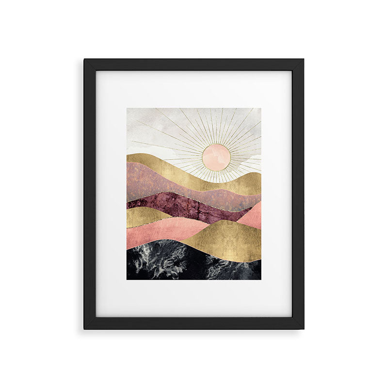 Blush Sun Framed Art Print Gallery Image 6