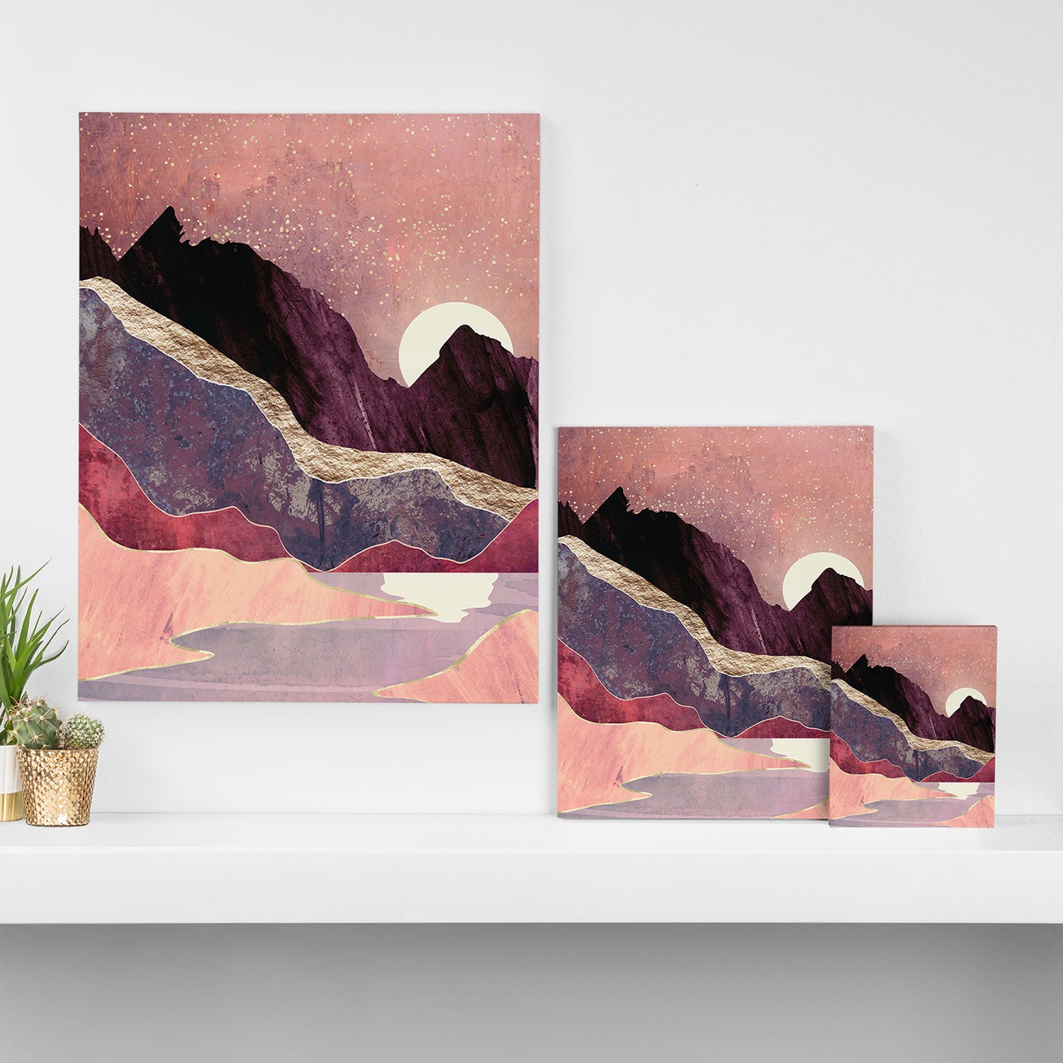 Blush Vista Canvas Print Gallery Image 3