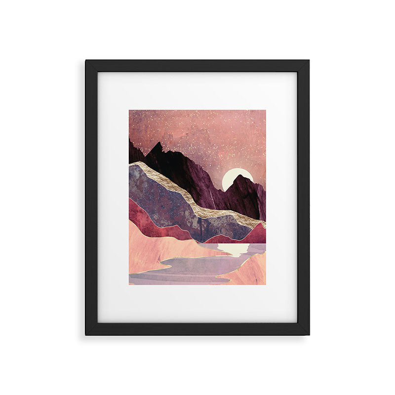 Blush Vista Framed Art Print Gallery Image 6
