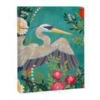 Bohemian Floral Heron Canvas Print Gallery Image 8