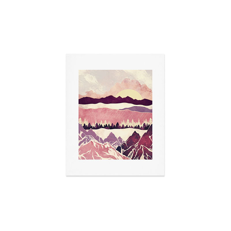Burgundy Hills Art Print Gallery Image 1