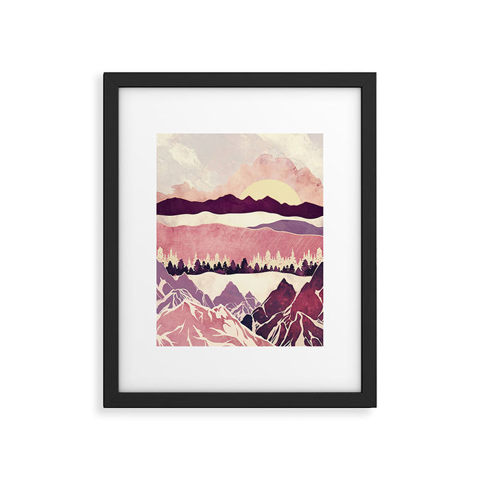 Burgundy Hills Framed Art Print Gallery Image 1