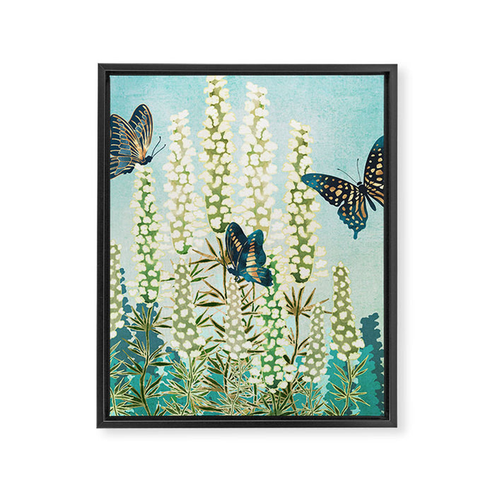 Butterfly Garden Framed Canvas Print Gallery Image 1