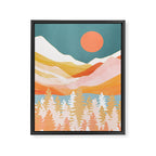 Citrus Mountains Framed Canvas Print Gallery Image 8