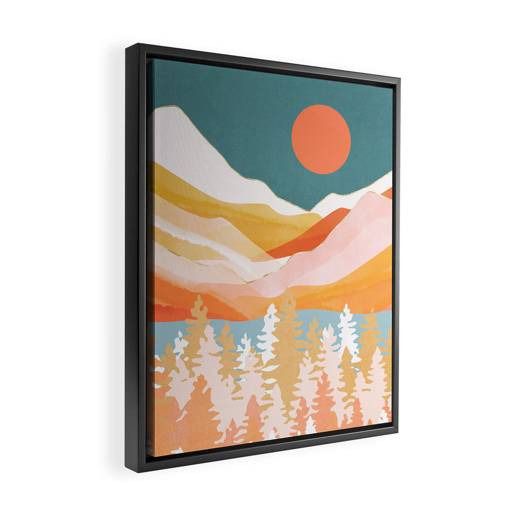 Citrus Mountains Framed Canvas Print Gallery Image 2