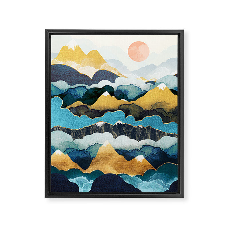 Cloud Peaks Framed Canvas Print Gallery Image 8