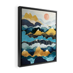 Cloud Peaks Framed Canvas Print Gallery Image 2
