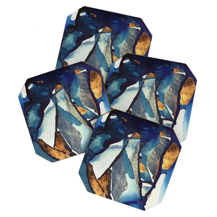 Cobalt Abstract Coaster Gallery Image 1