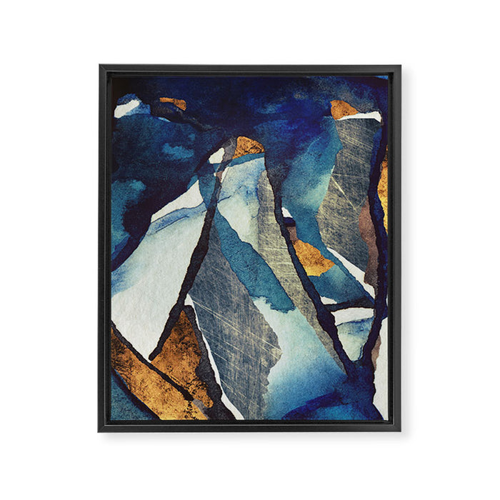 Cobalt Abstract Framed Canvas Print Gallery Image 1
