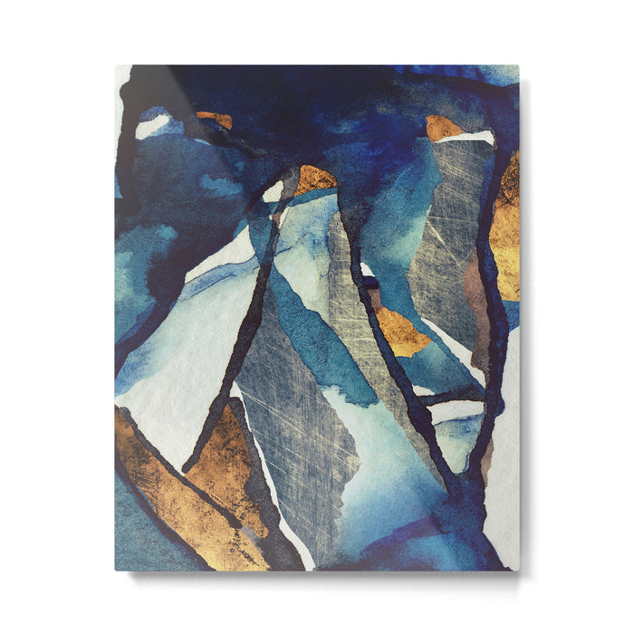 Cobalt Abstract Metal Print Gallery Image 1