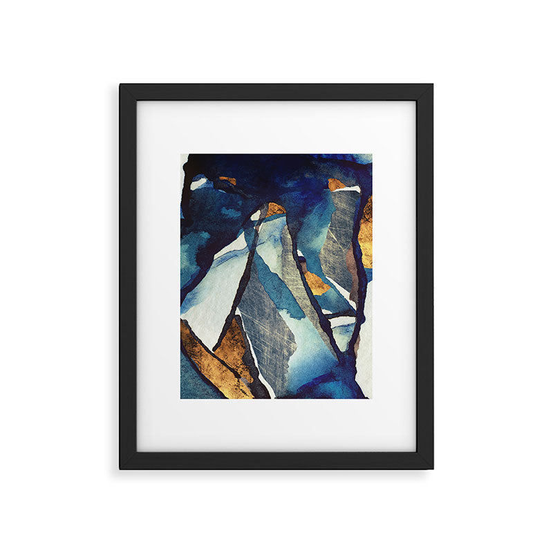 Cobalt Abstract Framed Art Print Gallery Image 6