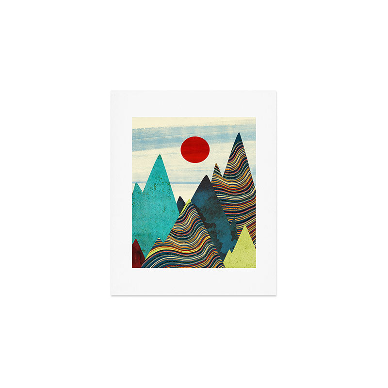 Color Peaks Art Print Gallery Image 1