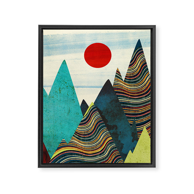 Color Peaks Framed Canvas Print Gallery Image 8