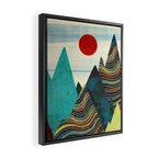Color Peaks Framed Canvas Print Gallery Image 2