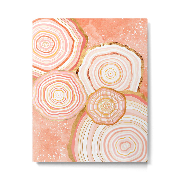 Coral Agate Abstract Metal Print Gallery Image 1