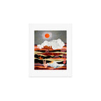 Coral Desert Lake Art Print Gallery Image 1