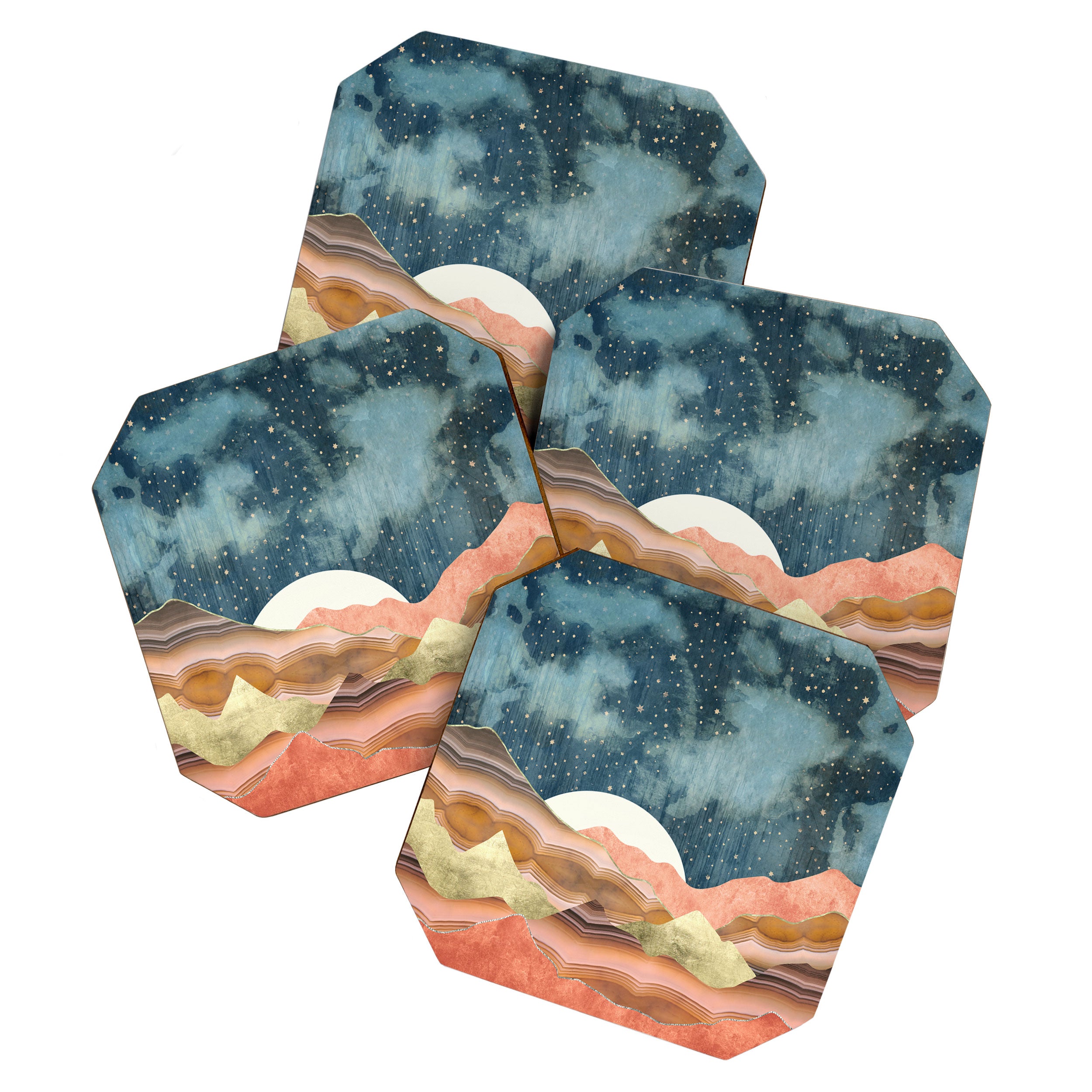 Coral Desert Stars Coaster Gallery Image 1