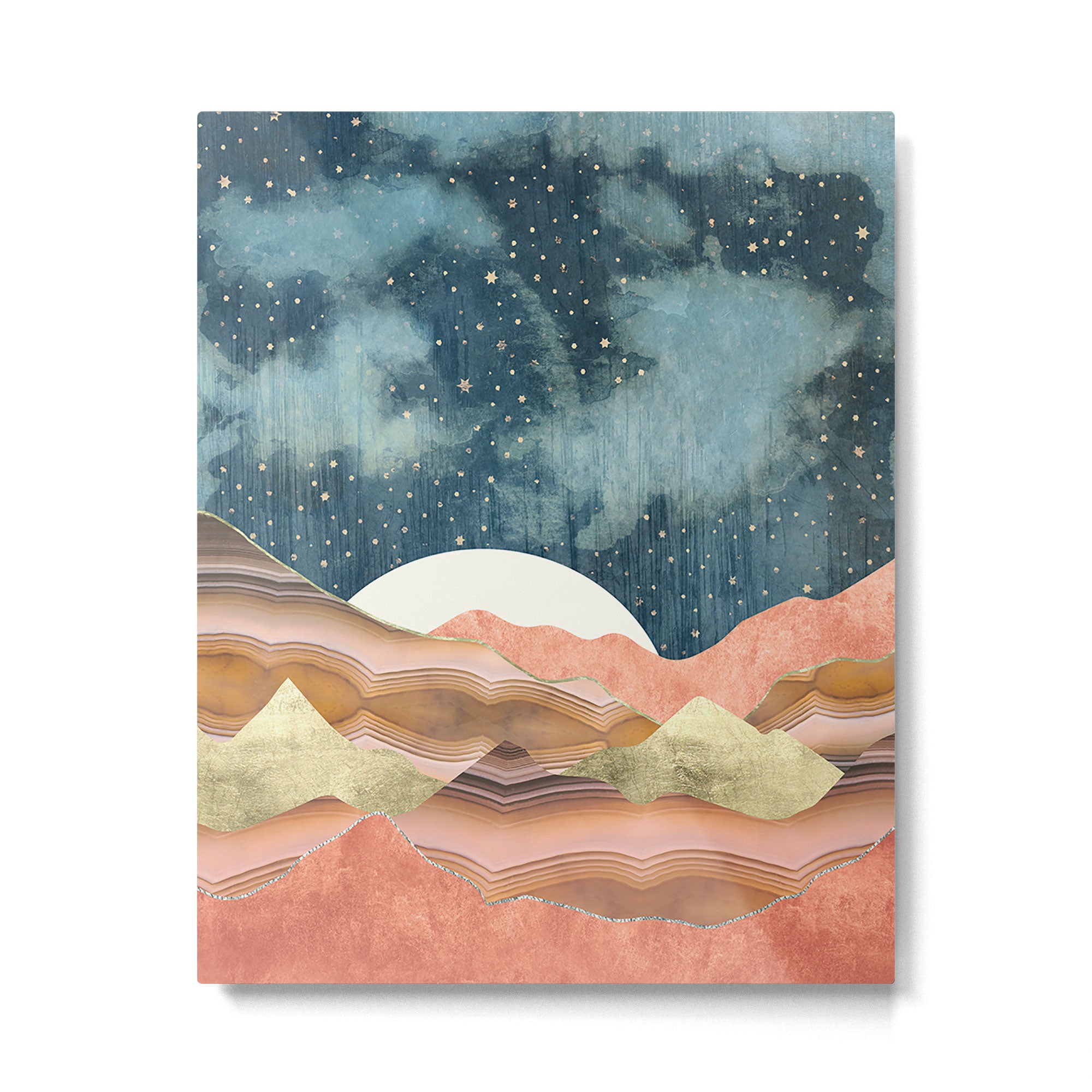 Coral Desert Stars Metal Print Gallery Image 6