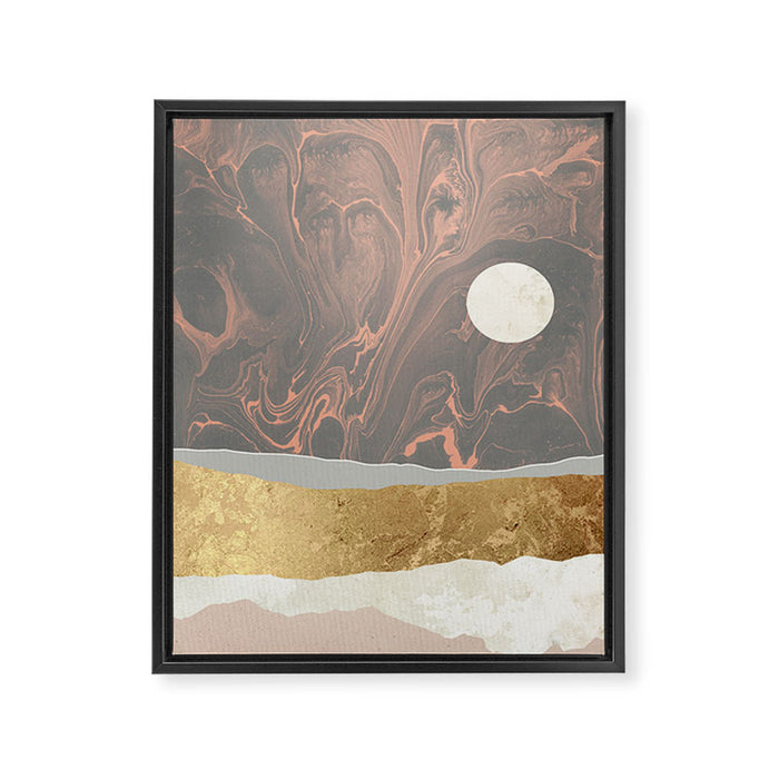 Coral Sky Framed Canvas Print Gallery Image 1