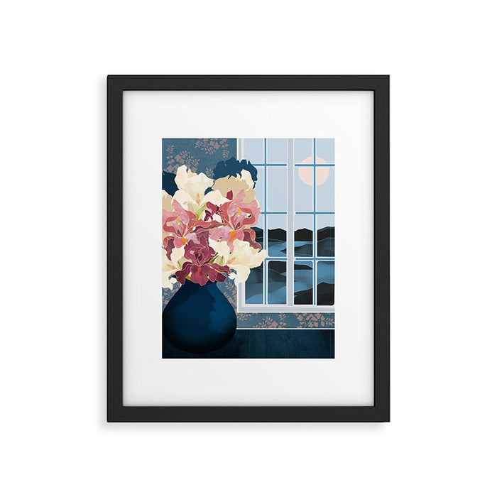 Cottage Iris View Framed Art Print Gallery Image 1