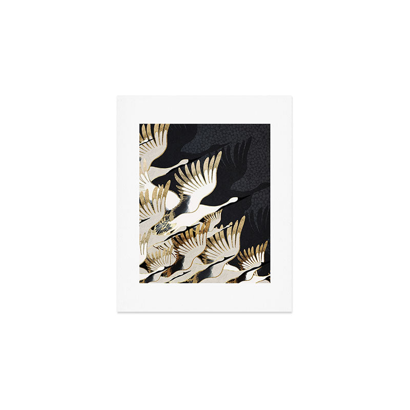 Crane Abstract Art Print Gallery Image 1