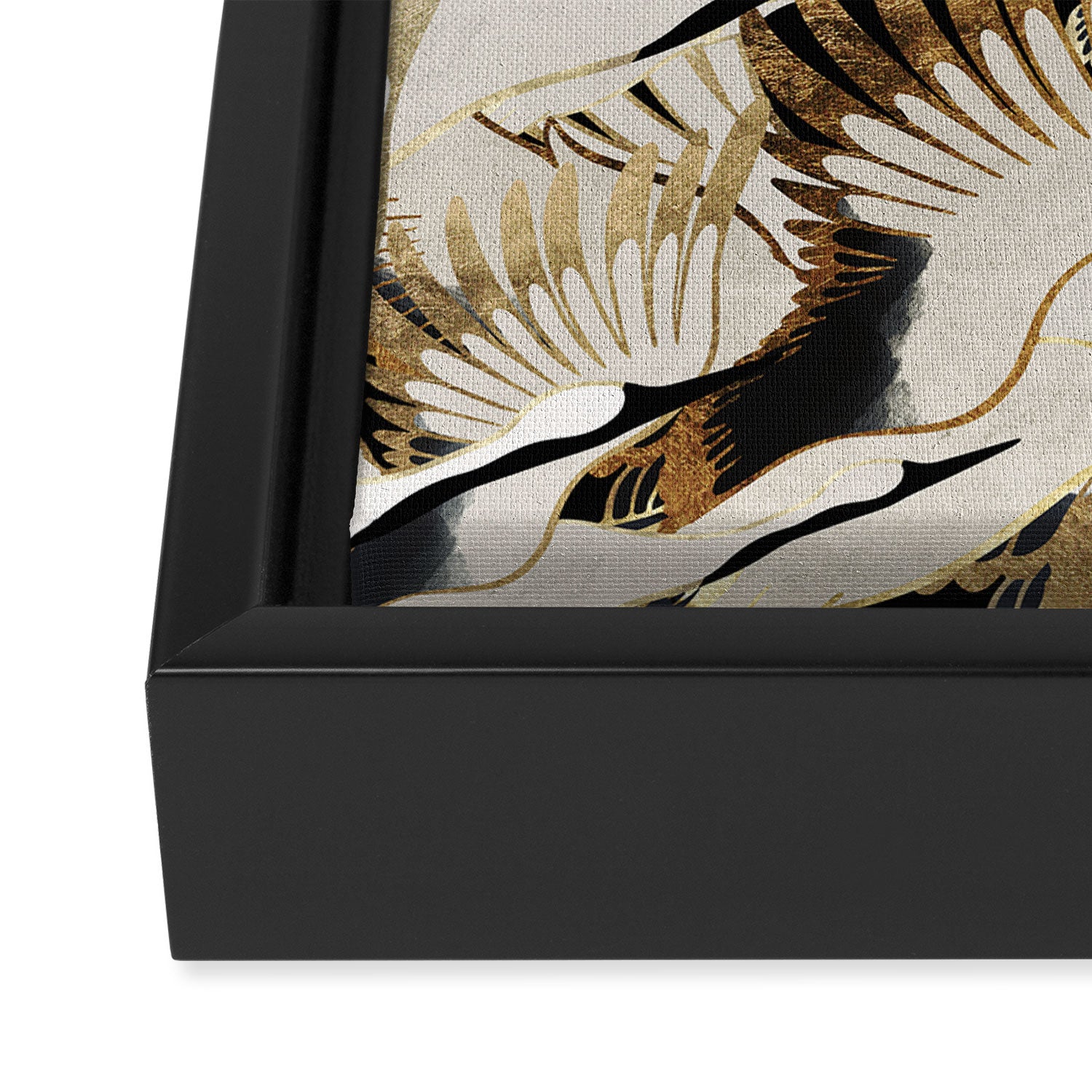 Crane Abstract Framed Canvas Print Gallery Image 3