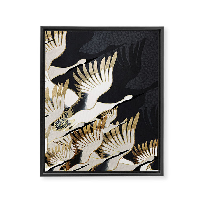 Crane Abstract Framed Canvas Print Gallery Image 1