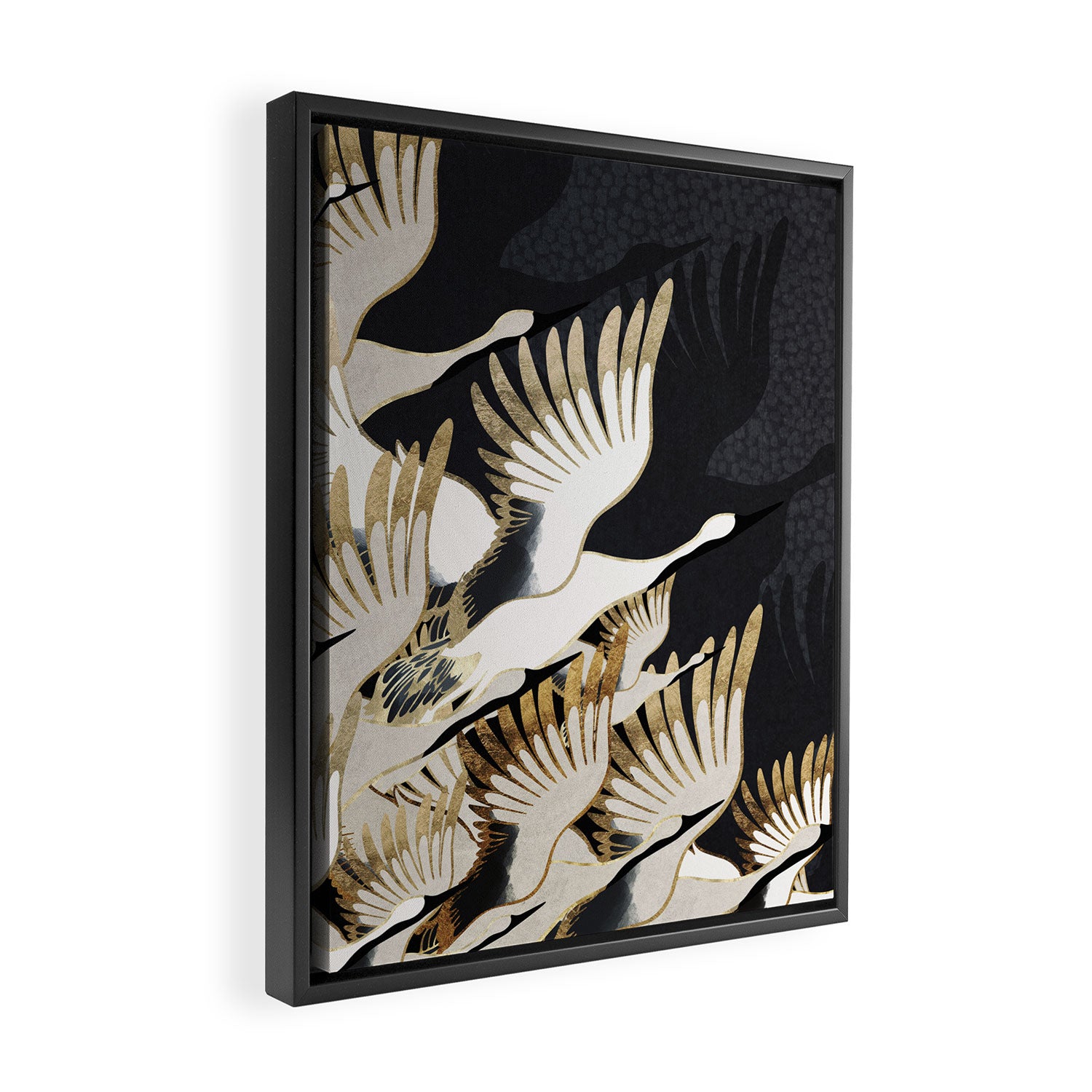 Crane Abstract Framed Canvas Print Gallery Image 2