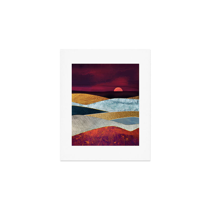 Crimson Sky Art Print Gallery Image 1