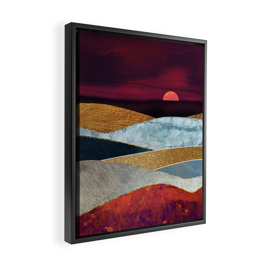 Crimson Sky Framed Canvas Print Gallery Image 2