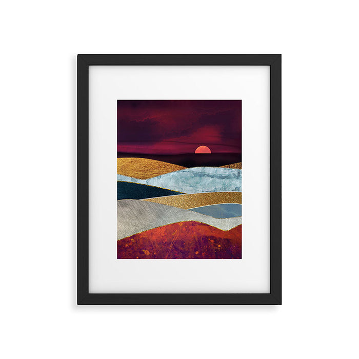Crimson Sky Framed Art Print Gallery Image 1