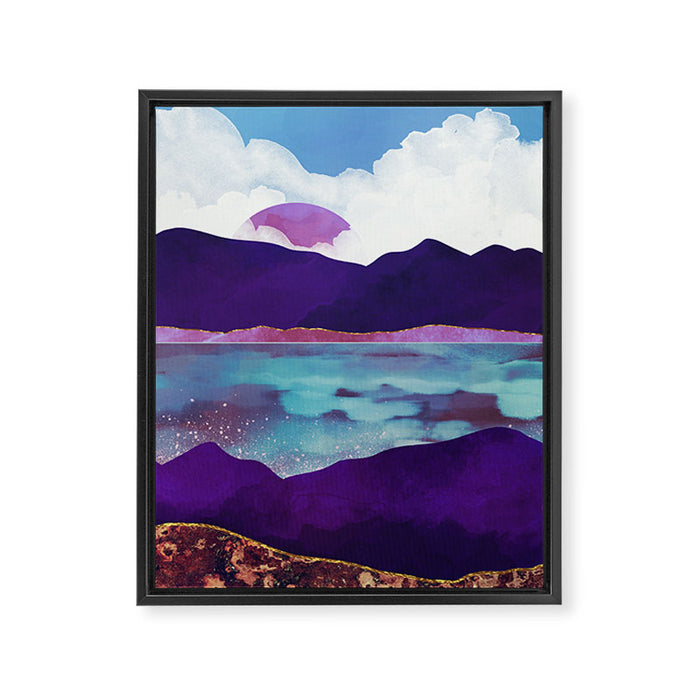 Dark Sea Framed Canvas Print Gallery Image 1