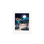 Desert Lake Moonlight Art Print Gallery Image 1