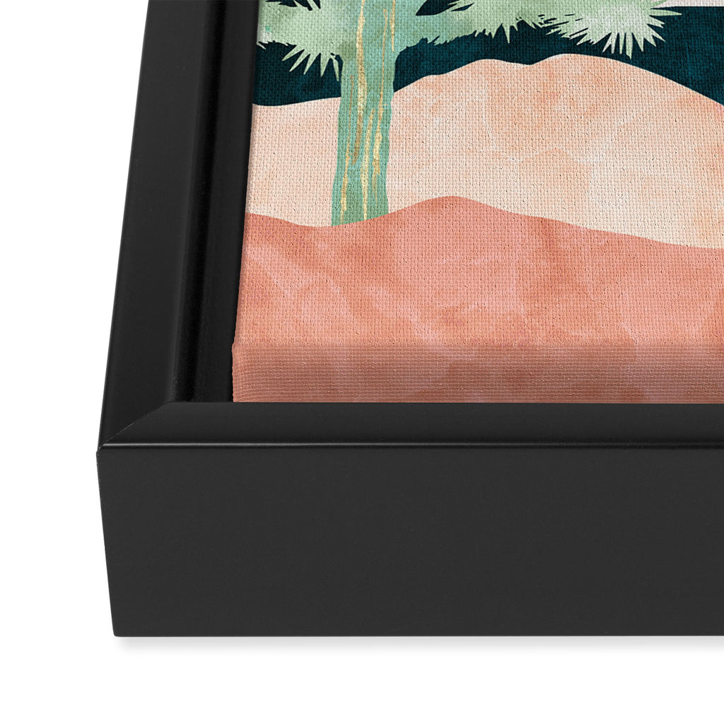 Desert Moon Vista Framed Canvas Print Gallery Image 3