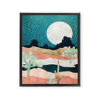 Desert Moon Vista Framed Canvas Print Gallery Image 8