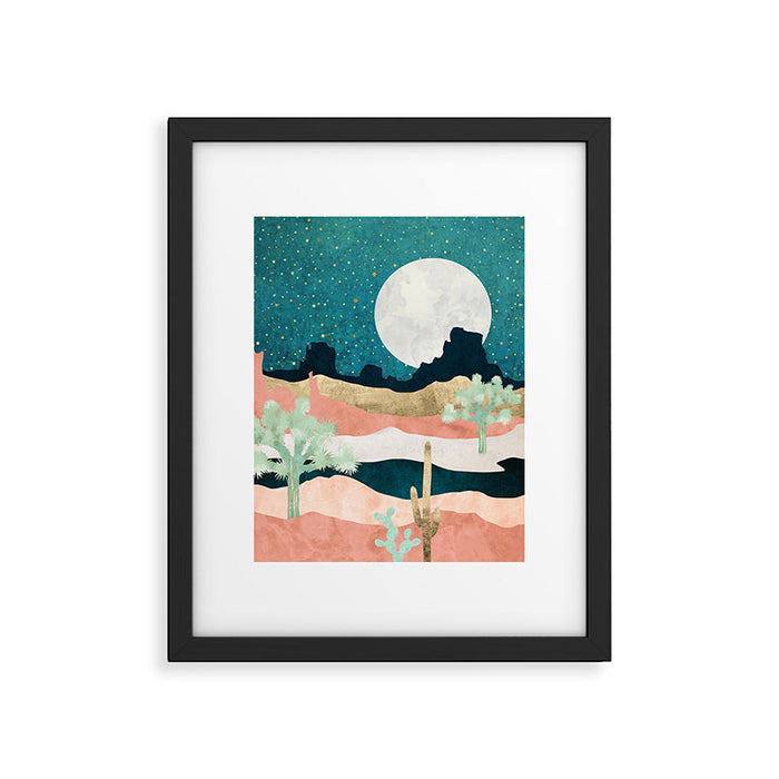 Desert Moon Vista Framed Art Print Gallery Image 1