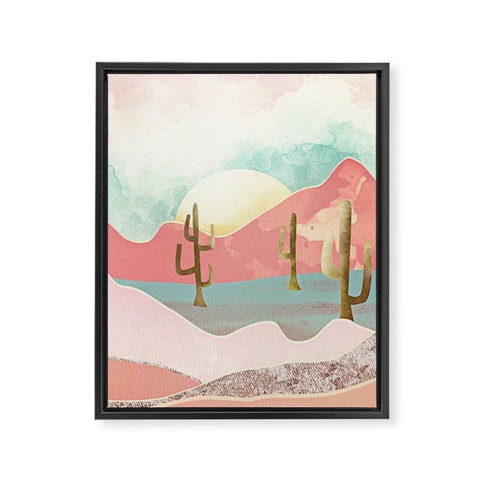 Desert Mountains Framed Canvas Print Gallery Image 1