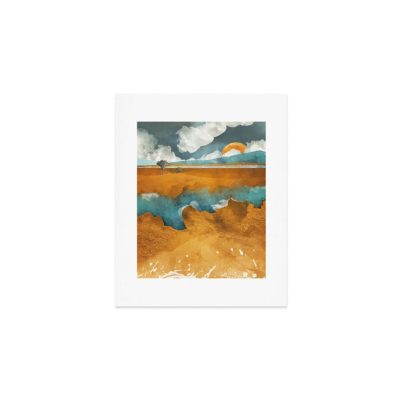 Desert River Art Print Gallery Image 1