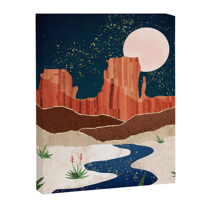 Desert Stars River Canvas Print Gallery Image 1