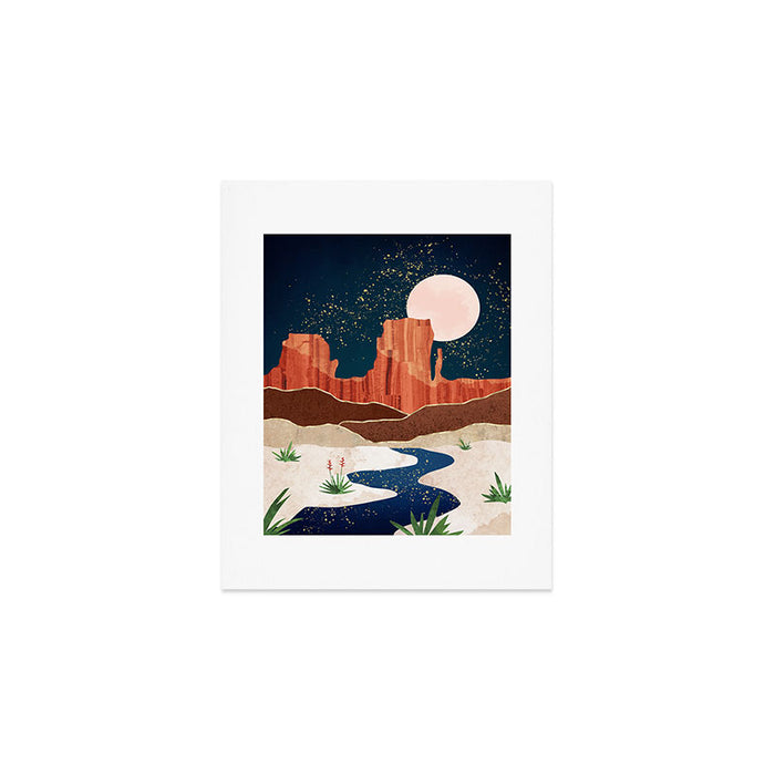 Desert Stars River Art Print Gallery Image 1